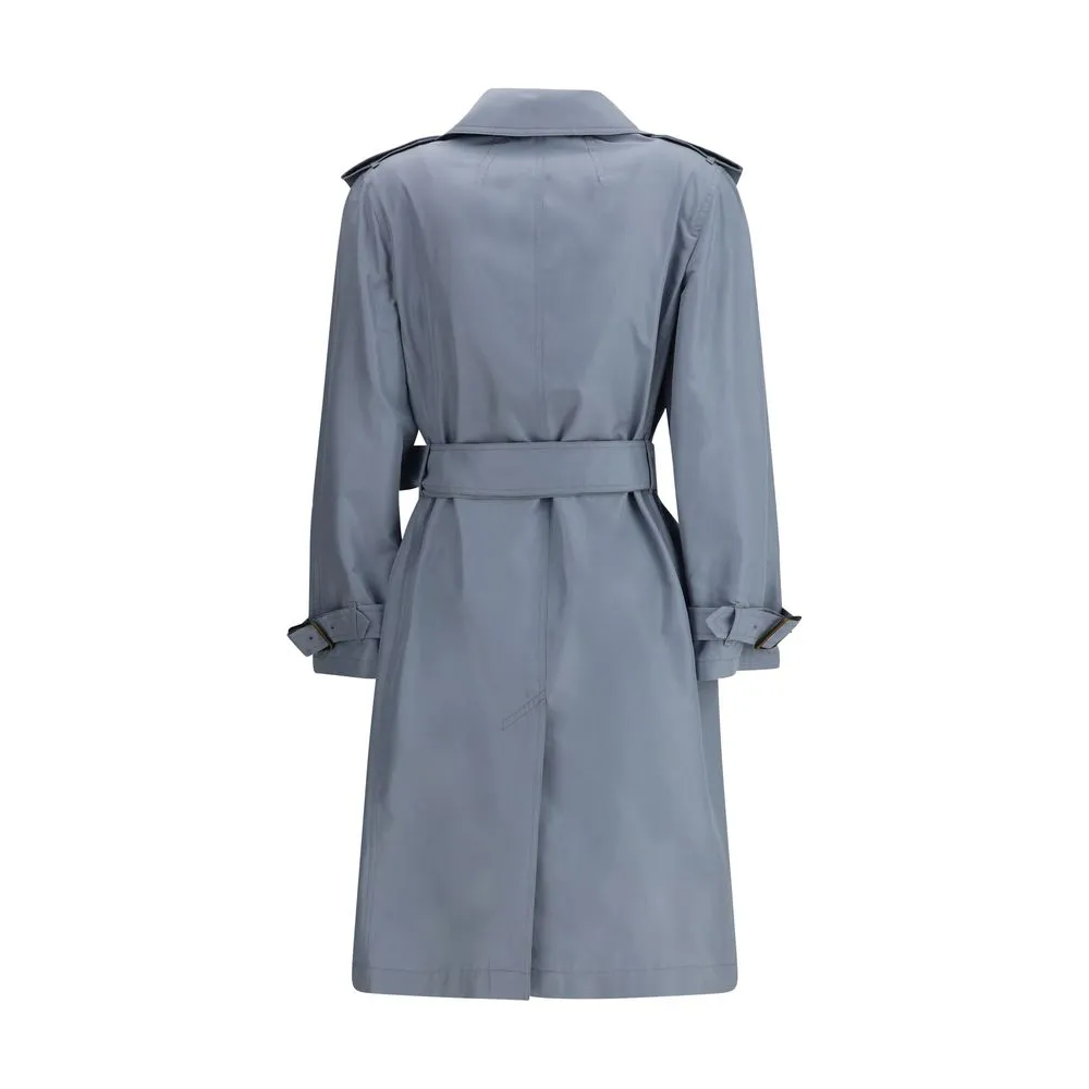 Silk long Trench Coat