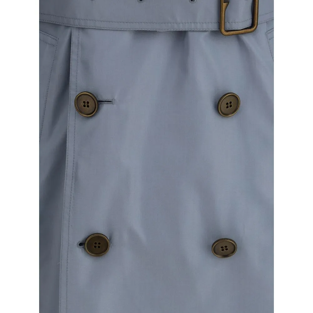 Silk long Trench Coat