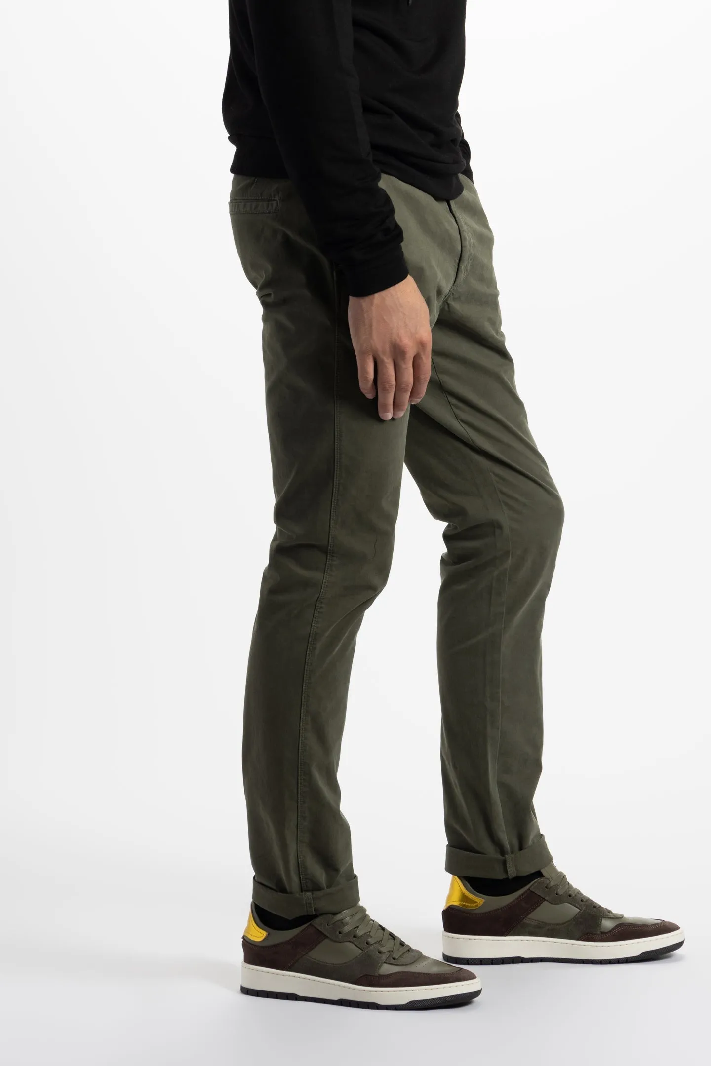 Soft Cloth Chino in Stretch Twill - Deep Depths
