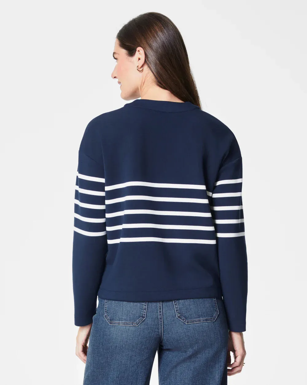 SPANX - AIRESSENTIALS STRIPE CARDIGAN