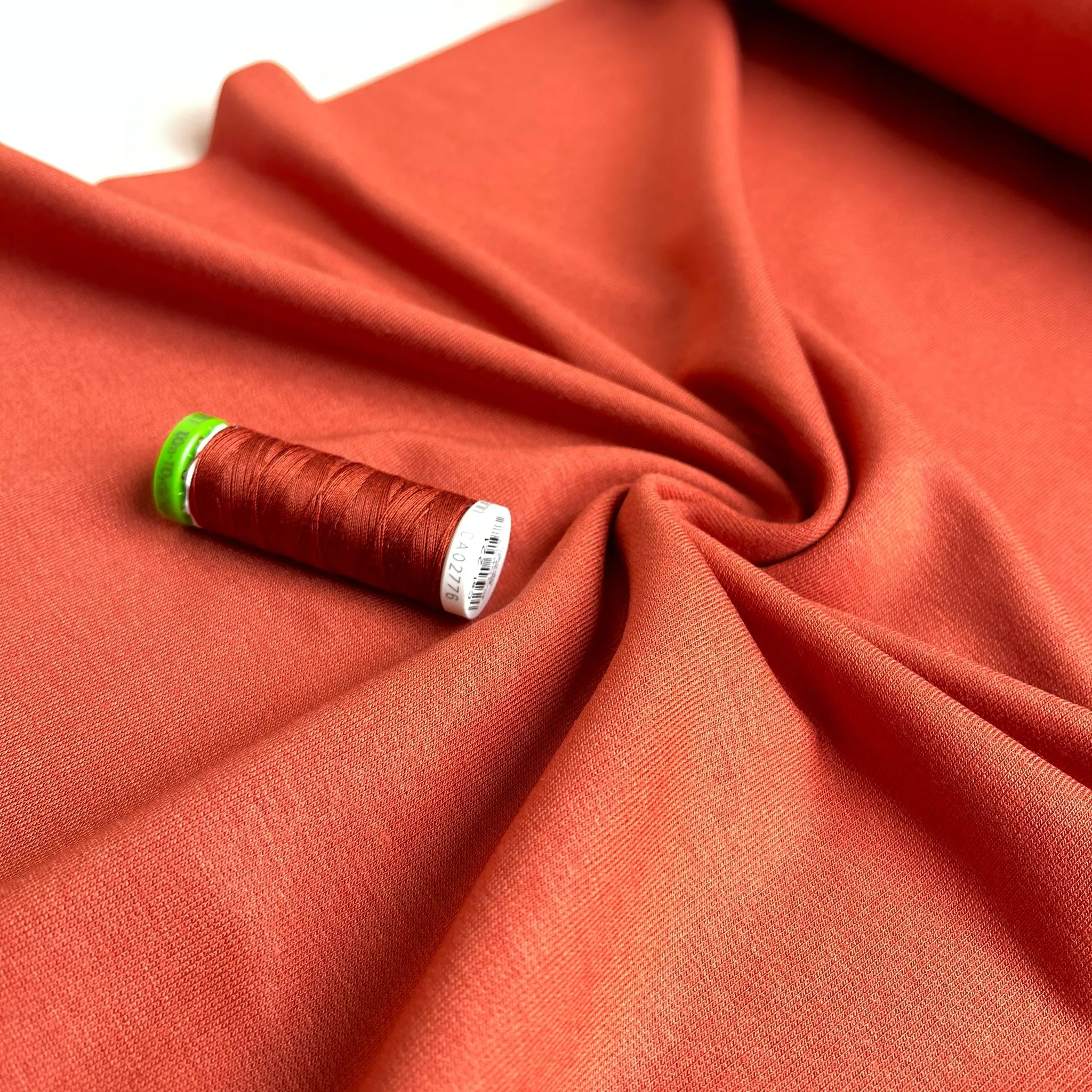 Splendour Modal French Terry in Burnt Orange