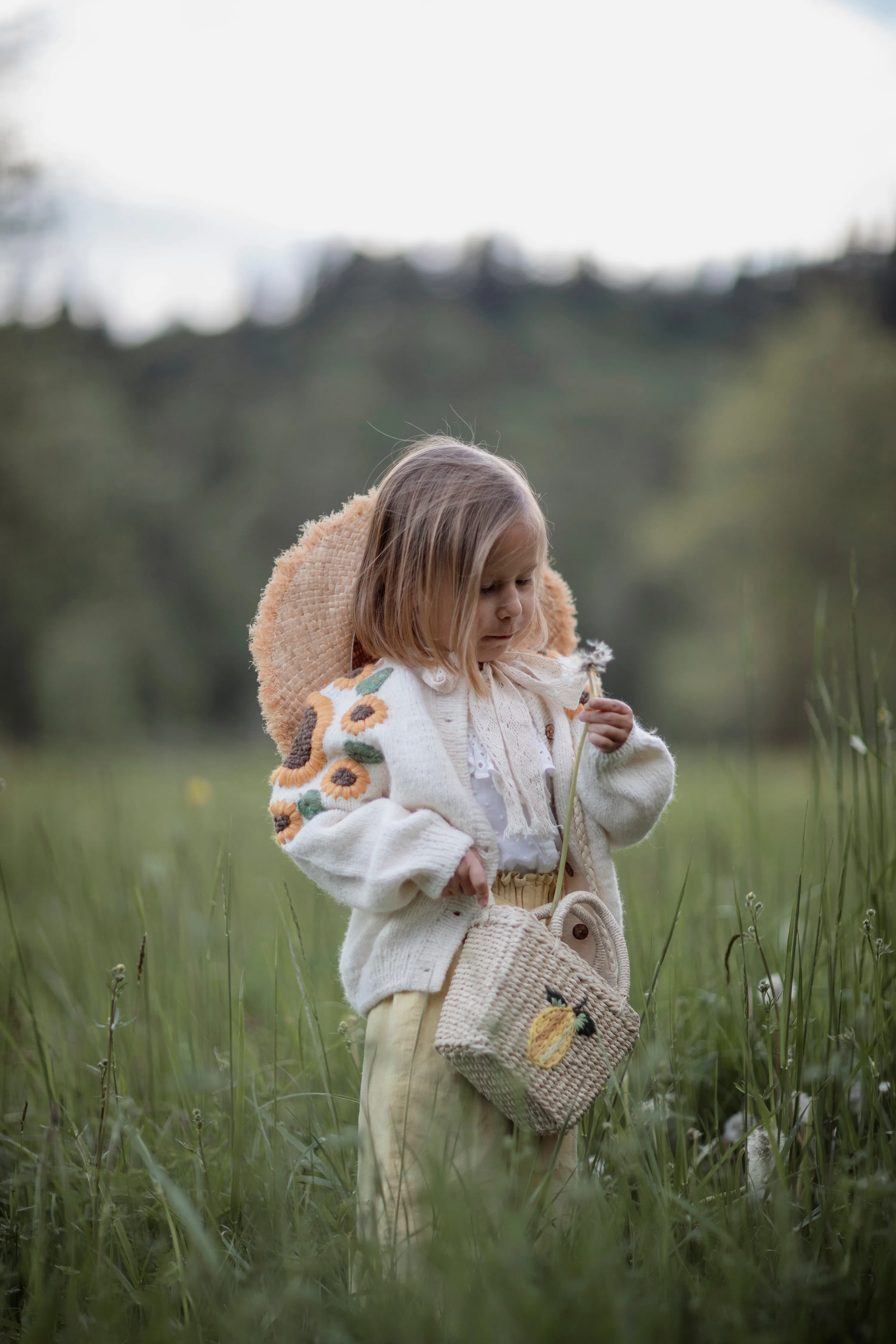 Sunflowers cardigan | Off white