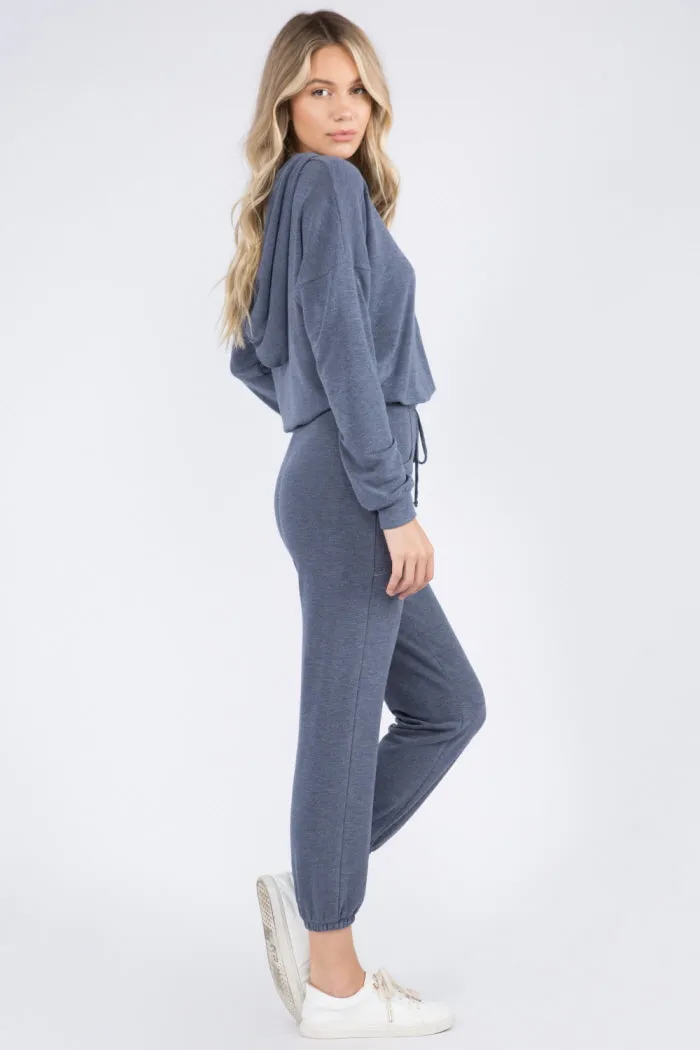 Super Soft Contrast Stitch Detail Hoodie