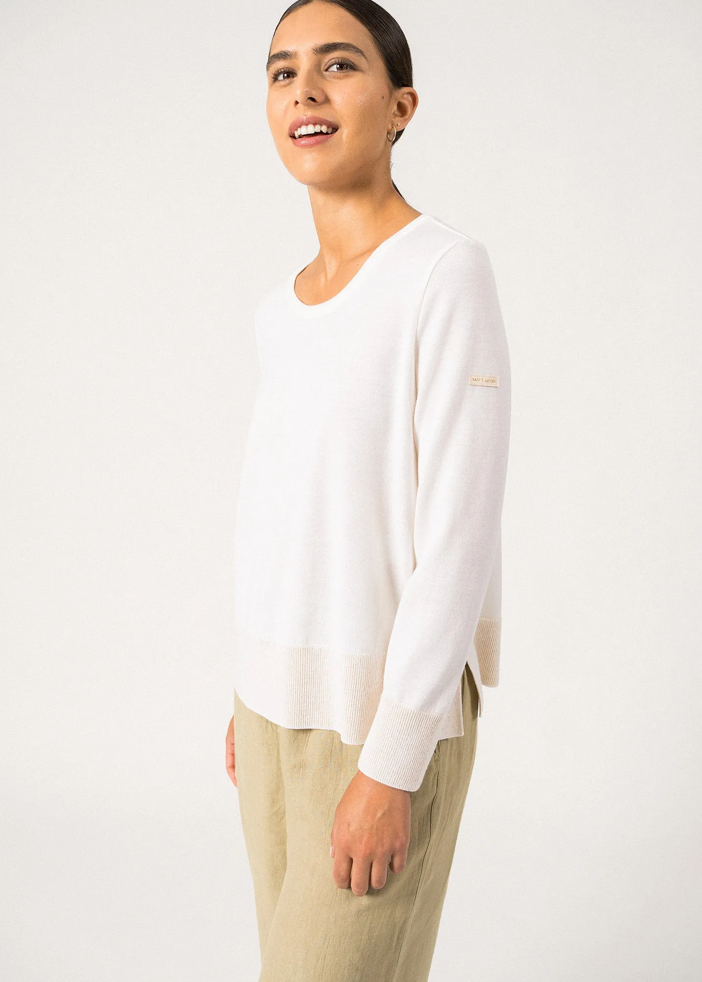 Svignac Lightweight Jumper  wool (ECUME/CHAMPAGNE)