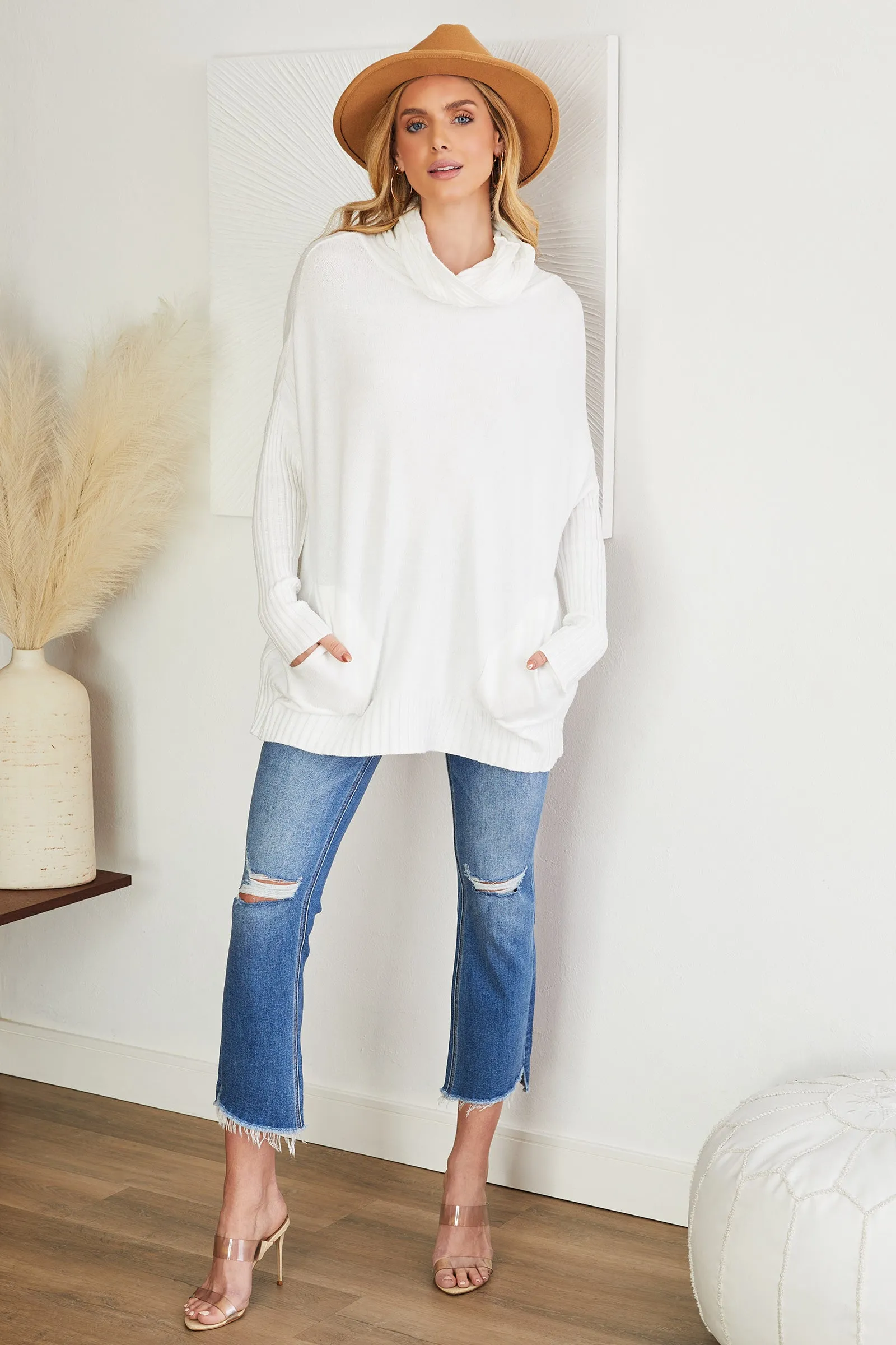 The Cozy Cowl Neck Sweater
