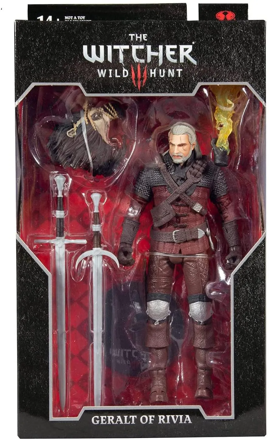 The Witcher 7 Inch Action Figure | Geralt of Rivia (Wolf Armor) Chase Figure