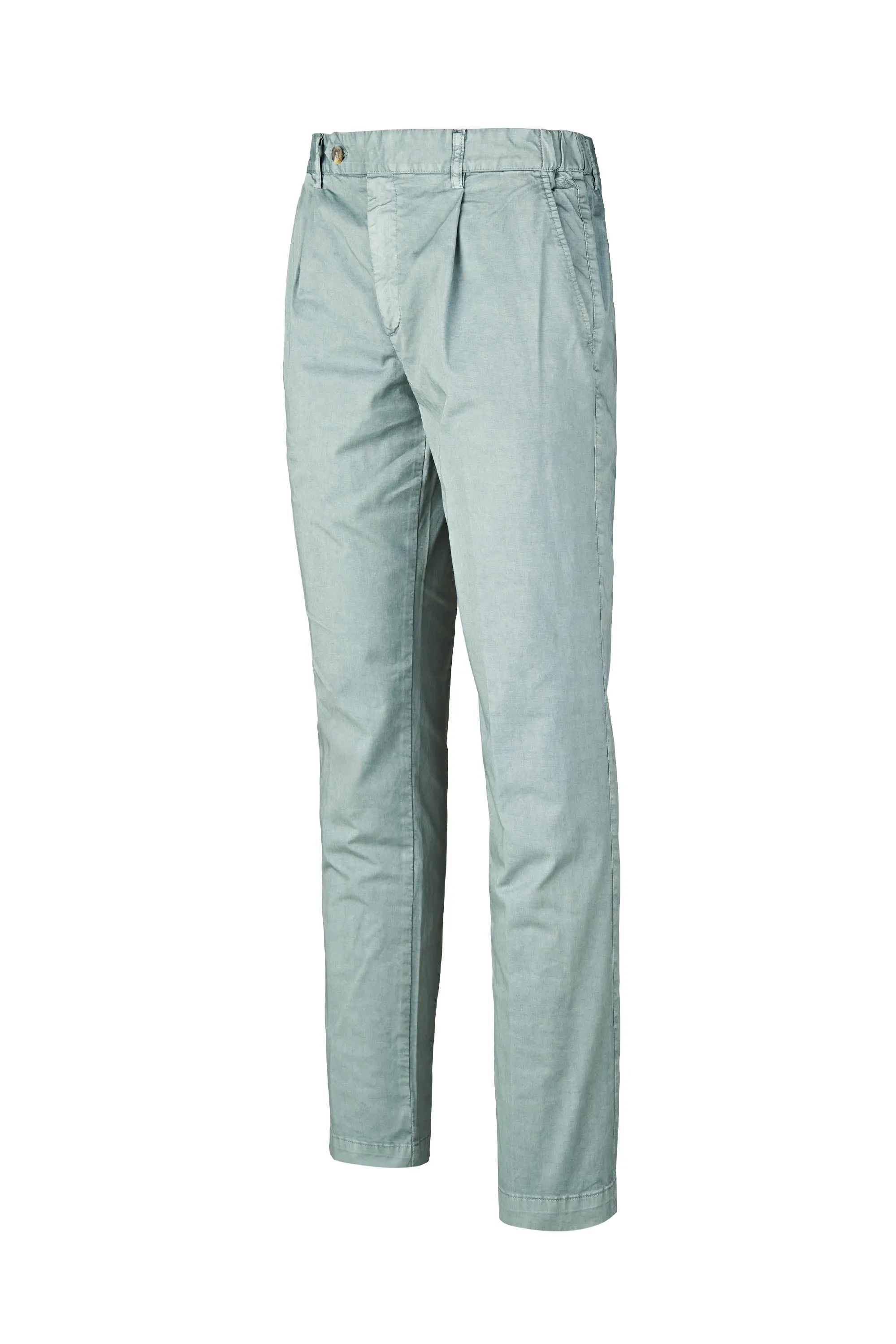 Twill Pleated Trousers - Washed Effect