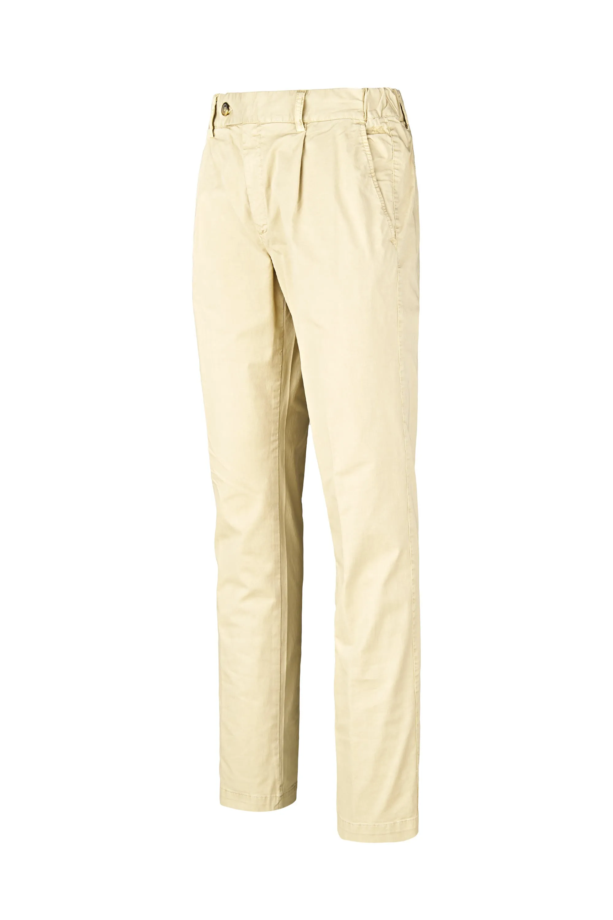 Twill Pleated Trousers - Washed Effect