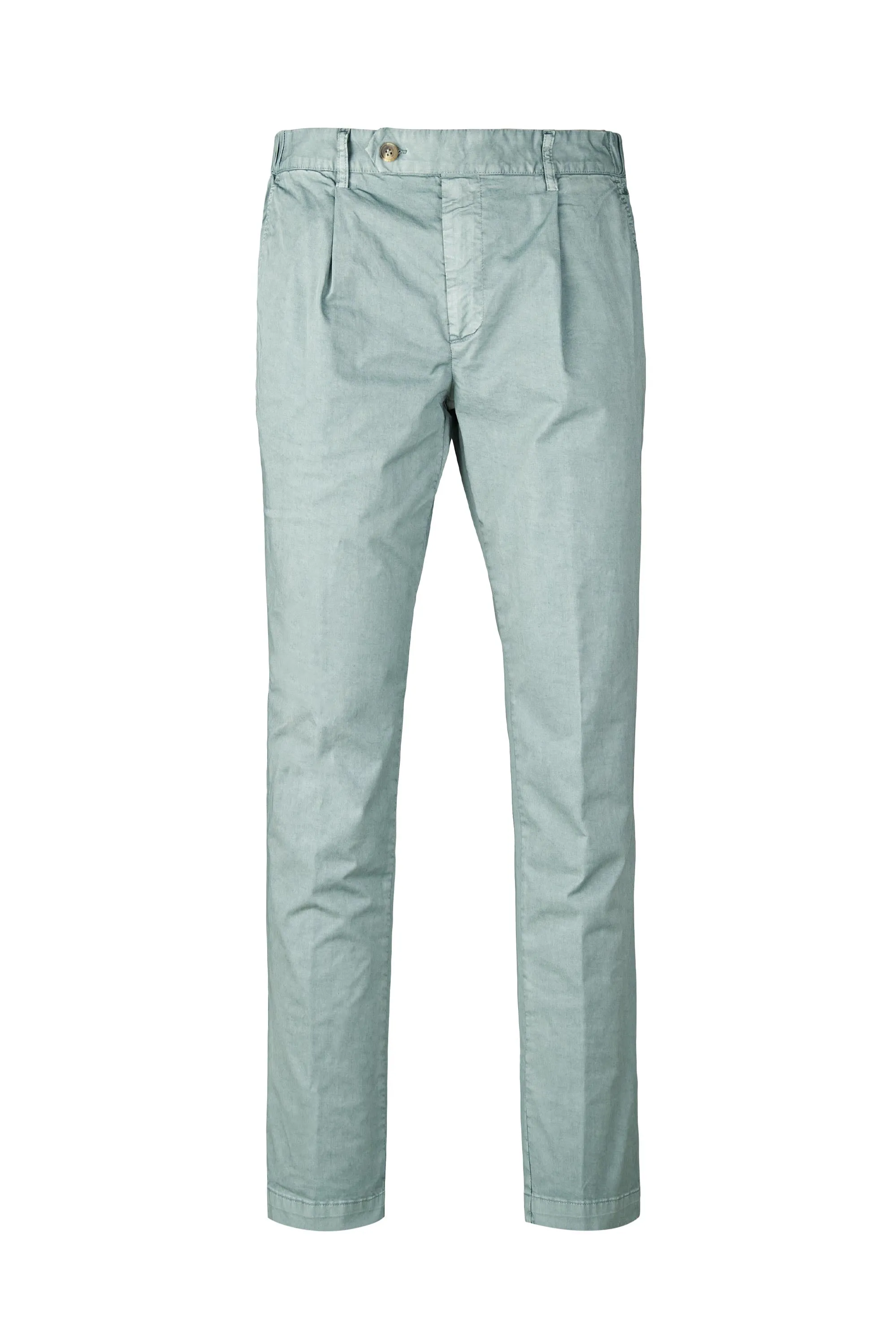 Twill Pleated Trousers - Washed Effect