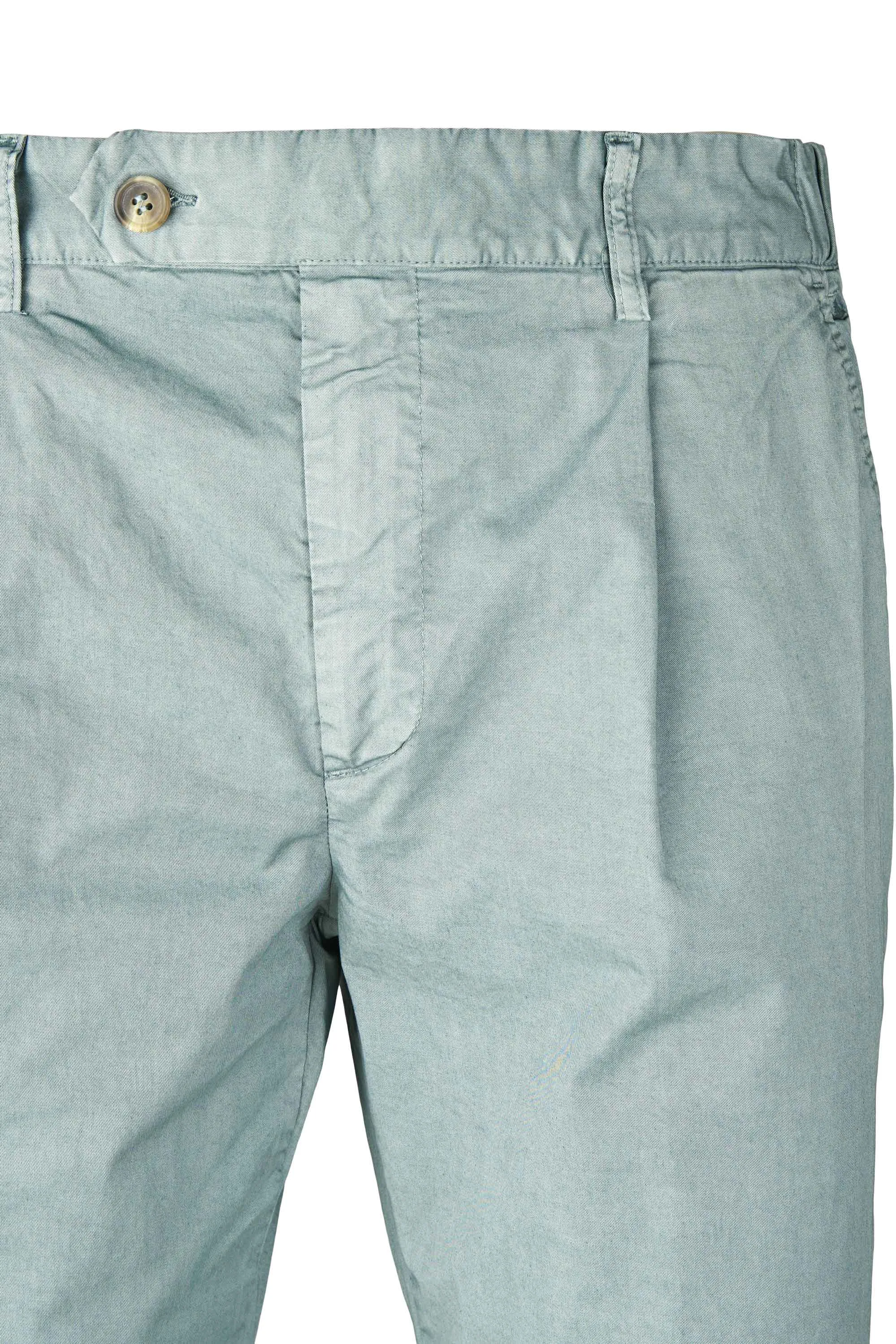 Twill Pleated Trousers - Washed Effect