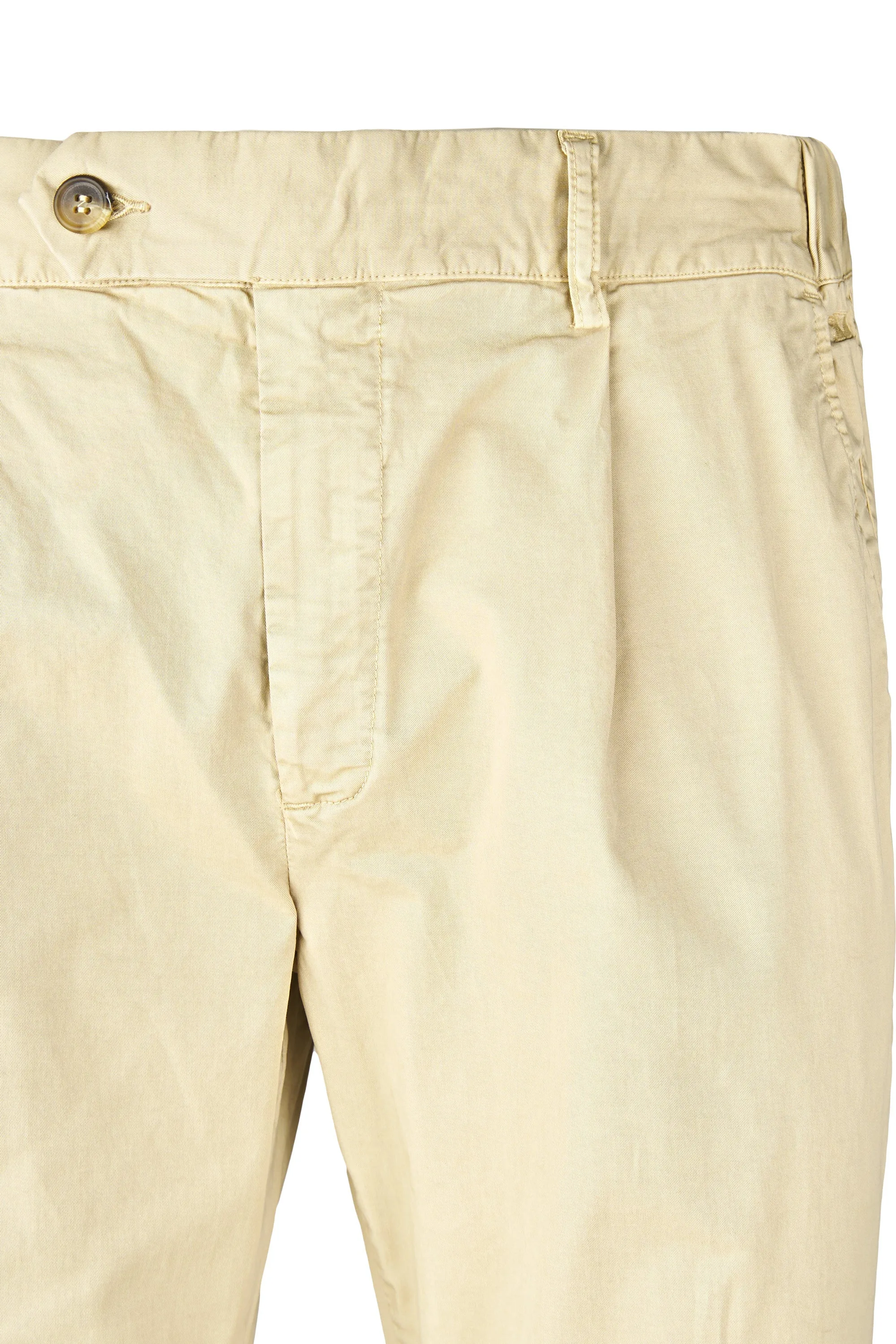 Twill Pleated Trousers - Washed Effect