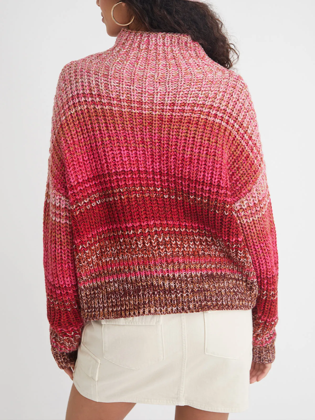 Valerie: Ombre Mockneck Pullover Sweater
