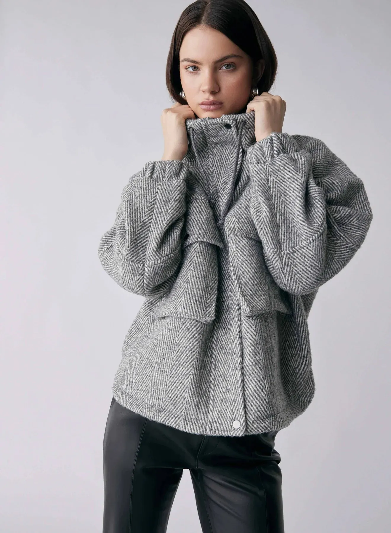 Weekender Jacket Ash Chevron