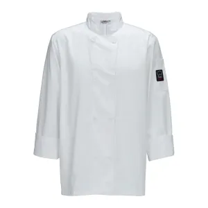 Winco UNF-6WS Tapered Chef Men's Jacket, White, Small