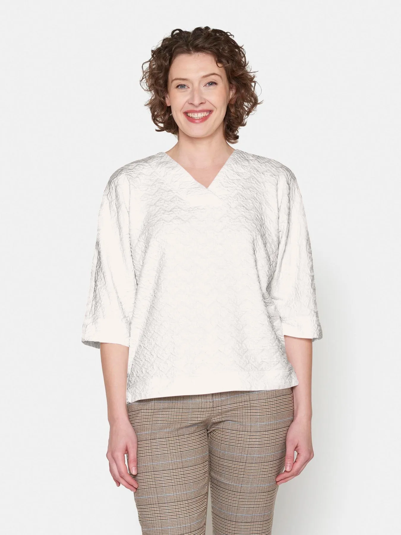 Winter White/Wine Top - Brandtex