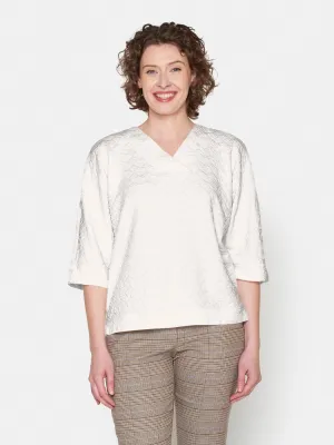 Winter White/Wine Top - Brandtex