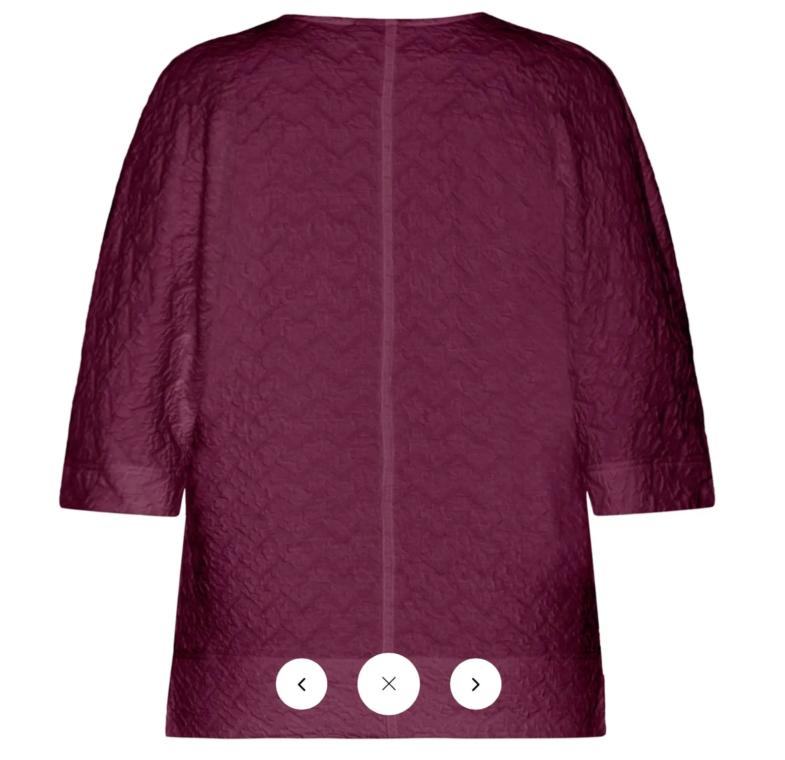 Winter White/Wine Top - Brandtex
