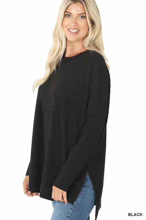 Women's Oversized Waffle Knit Sweater