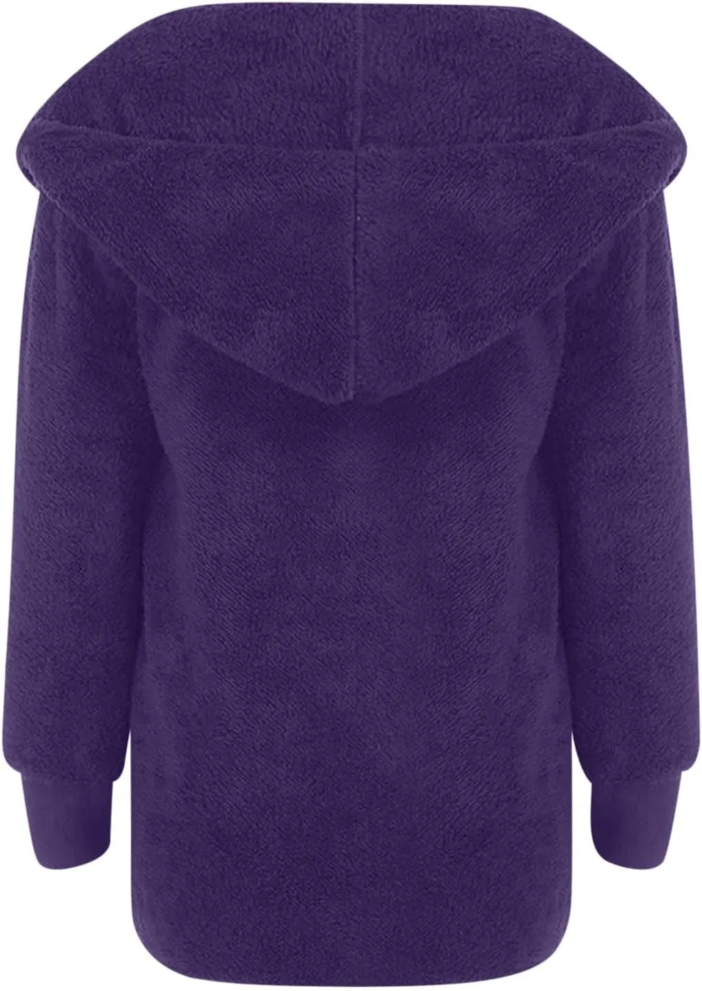 Womens Sherpa Jacket Comfy Fleece Hoodies Fuzzy Jacket Oversized Open Front Cardigan Teddy Coat Outerwear with Pocket