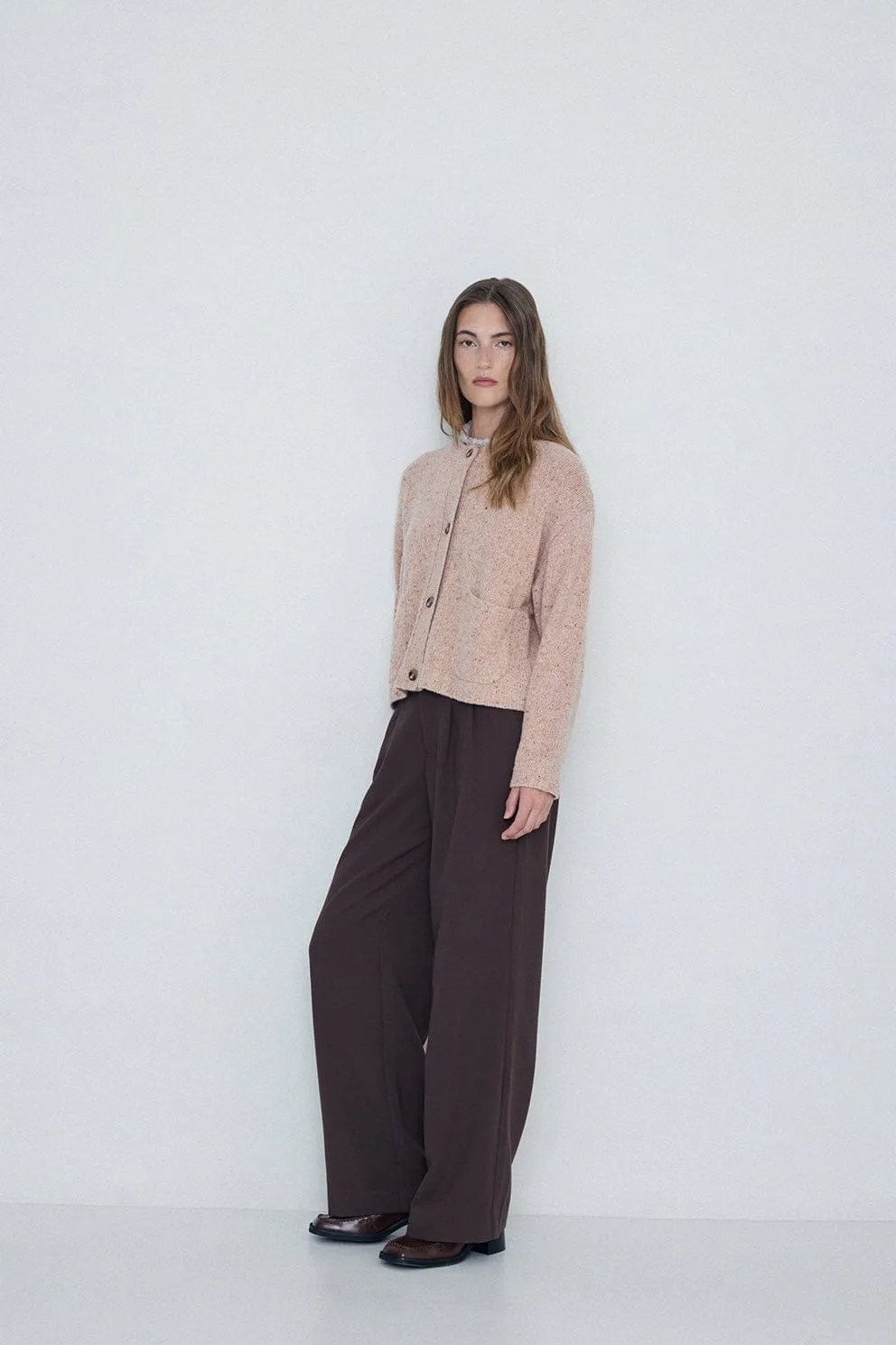 Wool Cardigan - Pink