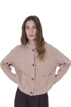 Wool Cardigan - Pink