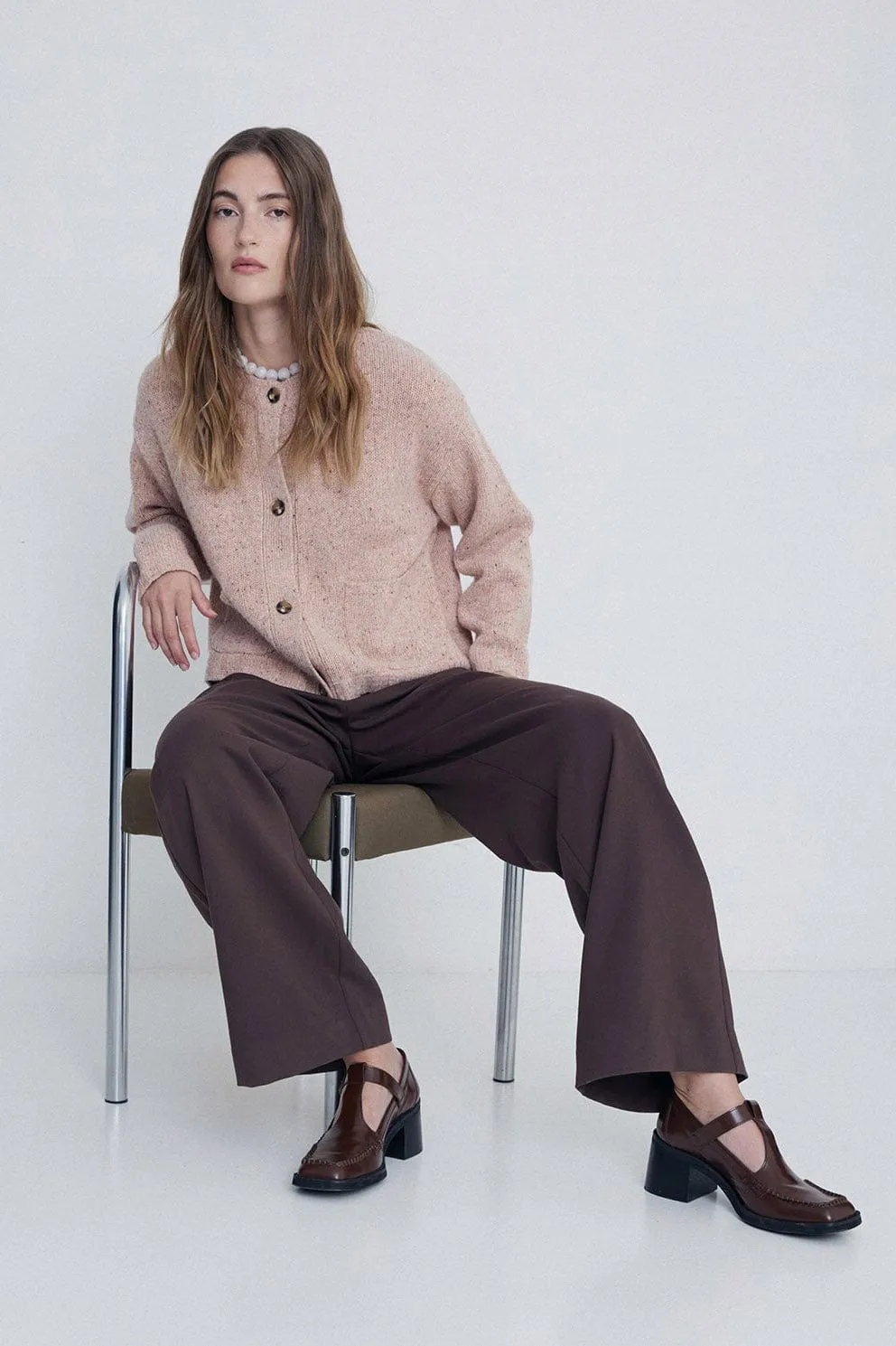 Wool Cardigan - Pink