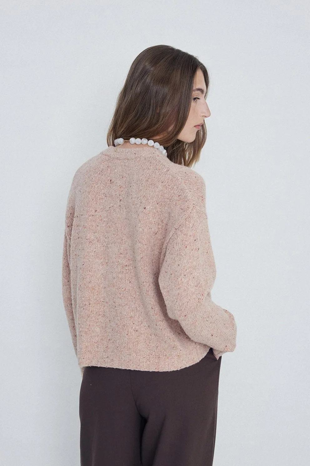 Wool Cardigan - Pink
