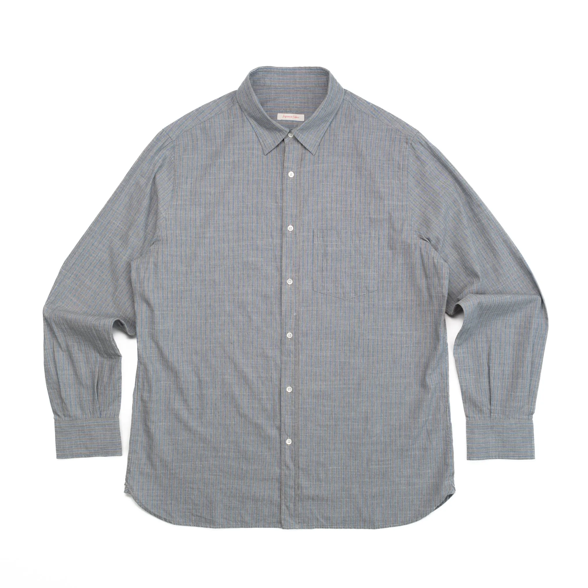 York 4216 Shirt in Blue Stripe Melange